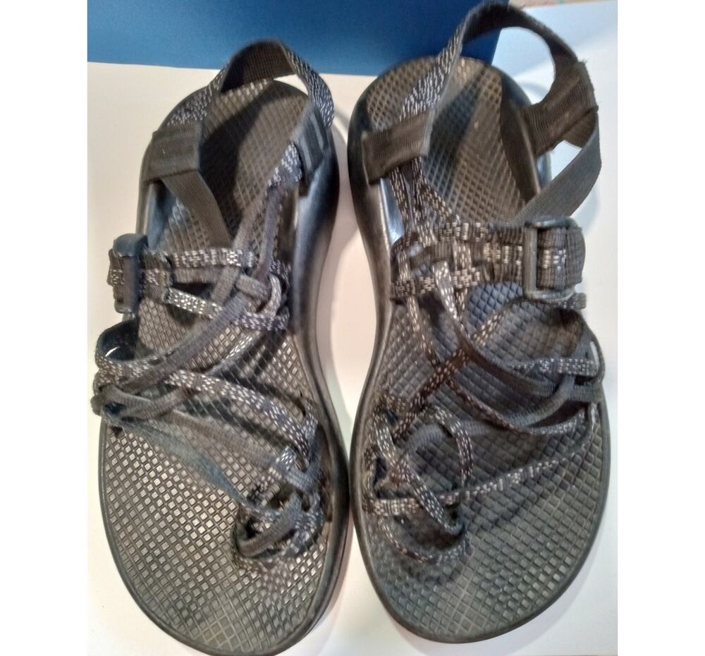 Ladies CHACO Black Sport Hiking Trail Sandal Sz 9W 9 W 0414